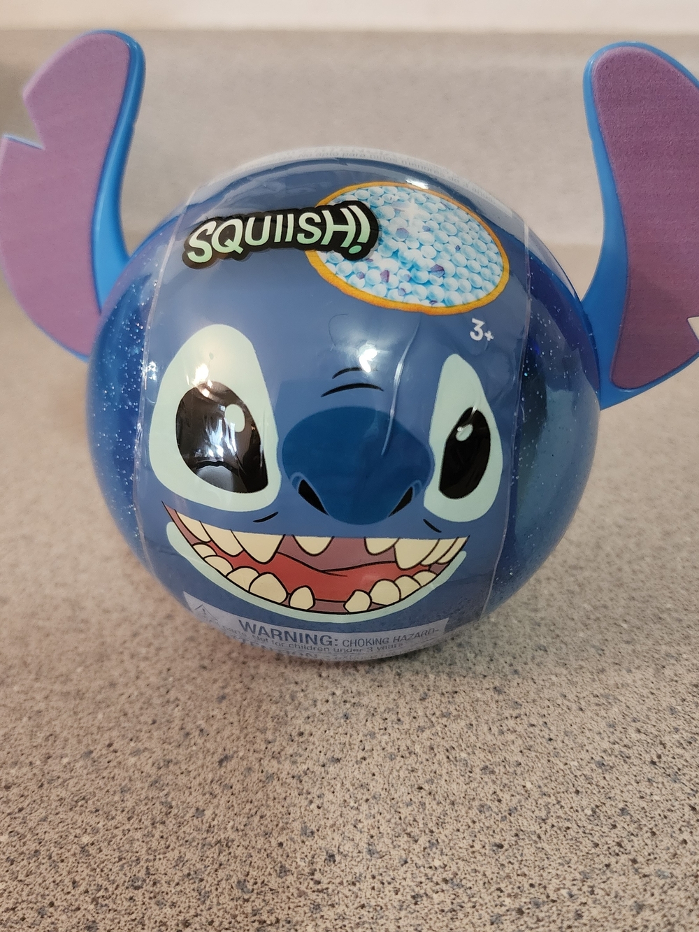 NEW Blue Stitch Character Kids Toy Stress Ball.